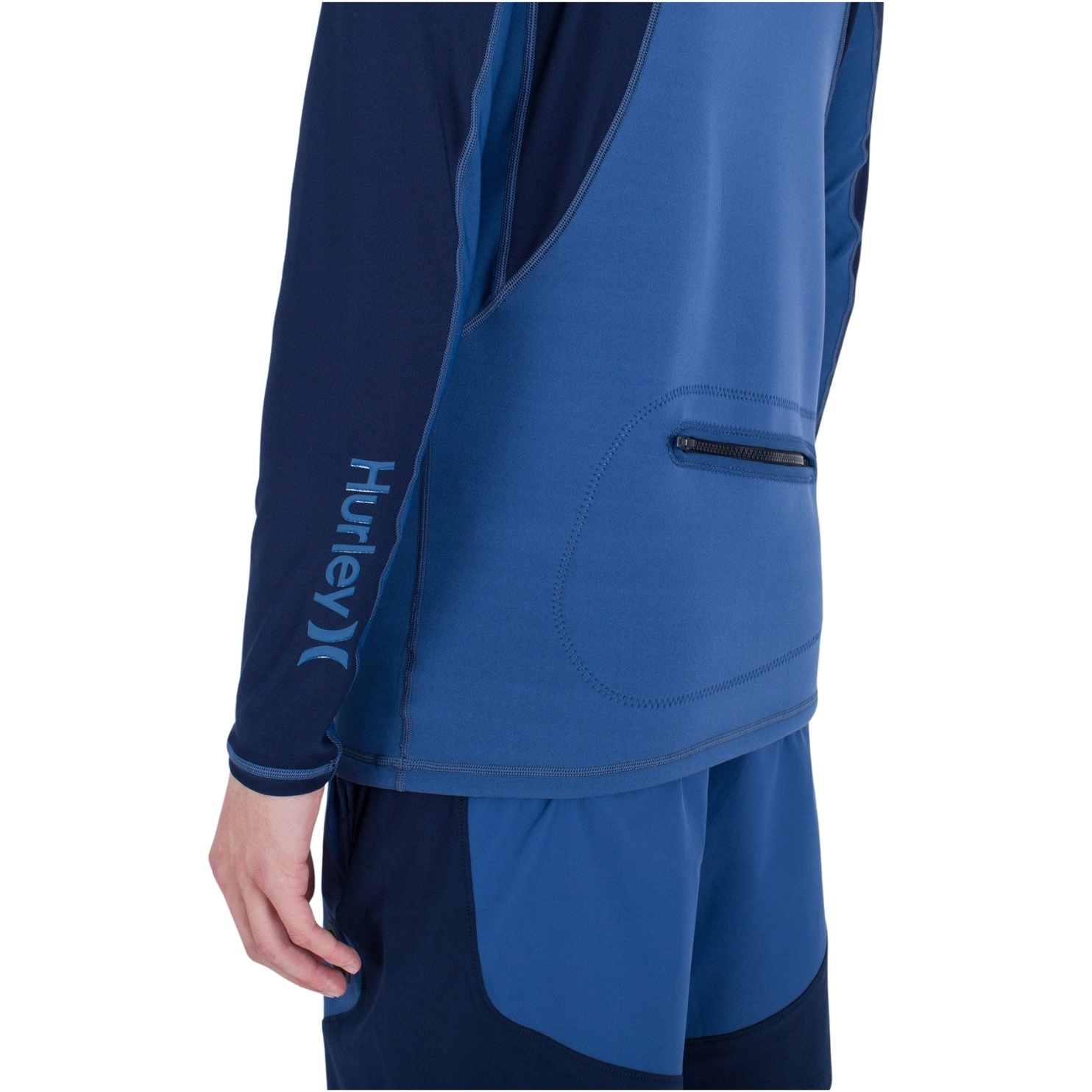 Hurley Mens Coast Guard Hooded Long Sleeve Surf Top MAT0000770